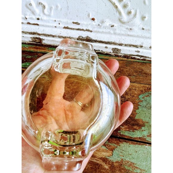 Vintage MCM Amber Art Glass Ash Tray - Picture 5 of 7